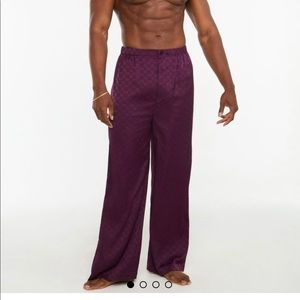 NWT Mens Savage X Fenty Satin Pants Medium Purple